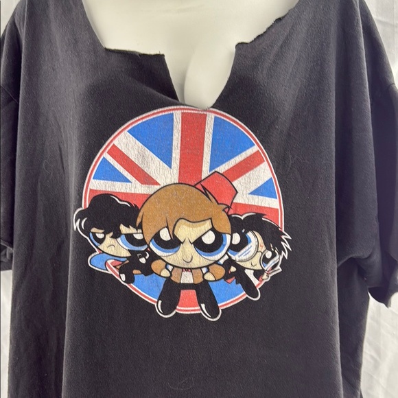 Powerpuff Spoof  Woman’s Distressed T-Shirt Harry Potter Doctor Who Sherlock - Picture 2 of 5